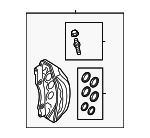 4M0615108BS - Brakes: Caliper for Audi: A6 allroad, A6 Quattro, A7 Sportback, A8 Quattro, Q7, Q8, S6, S8 Image