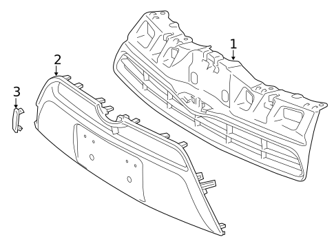 Grille & Components for 2013 Toyota Prius C #0