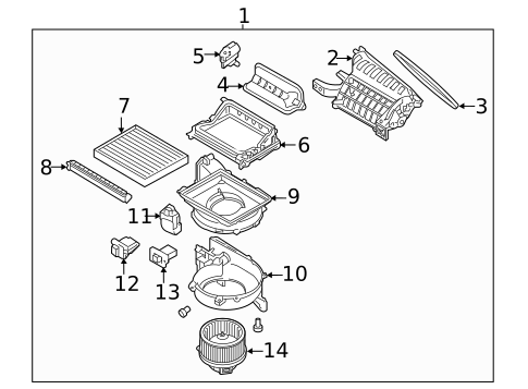 Blower Motor & Fan for 2020 Hyundai Elantra #0