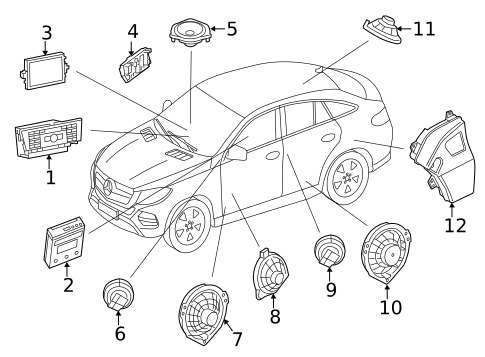 Navigation System for 2019 Mercedes-Benz GLE 63 AMG&reg; S #0