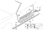 51478239968 - Vehicle Trim: Cover Strip, Entrance, Interior, Right for BMW Image