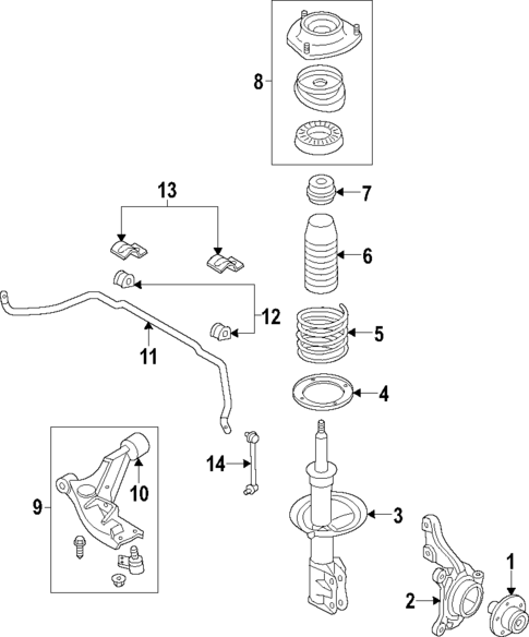 Front Suspension for 2014 Cadillac ELR #0