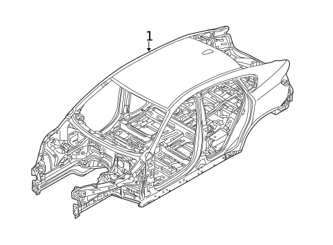 Body Shell for 2018 BMW X6 #0