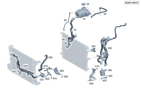 Ausgleichbehaelter, Befestigung Und Schlaeuche for 2026 Mercedes-Benz GLA35 AMG #0