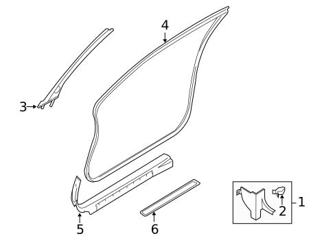 Interior Trim - Pillars for 2009 Nissan Altima #1