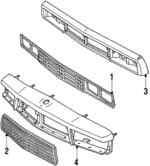 1628456 - Body: Grille for Cadillac: Cimarron Image