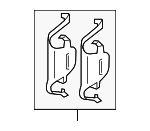 34112359855 - Brakes: Brake Pads Spring for BMW: 230i, 230i xDrive, 328i GT xDrive, 330i GT xDrive, 428i Gran Coupe, 428i xDrive Gran Coupe, 430i Gran Coupe, 430i xDrive Gran Coupe, M2, M240i, M240i xDrive Image