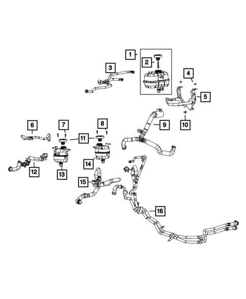 Engine Coolant Reservoir (Bottle) for 2021 Jeep Wrangler #2