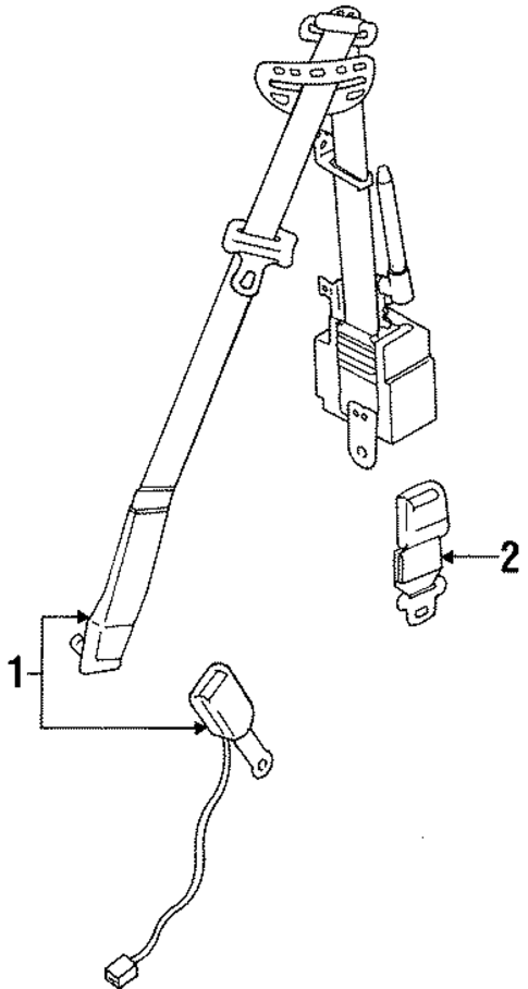 Front Seat Belts for 1996 Mitsubishi Eclipse #0