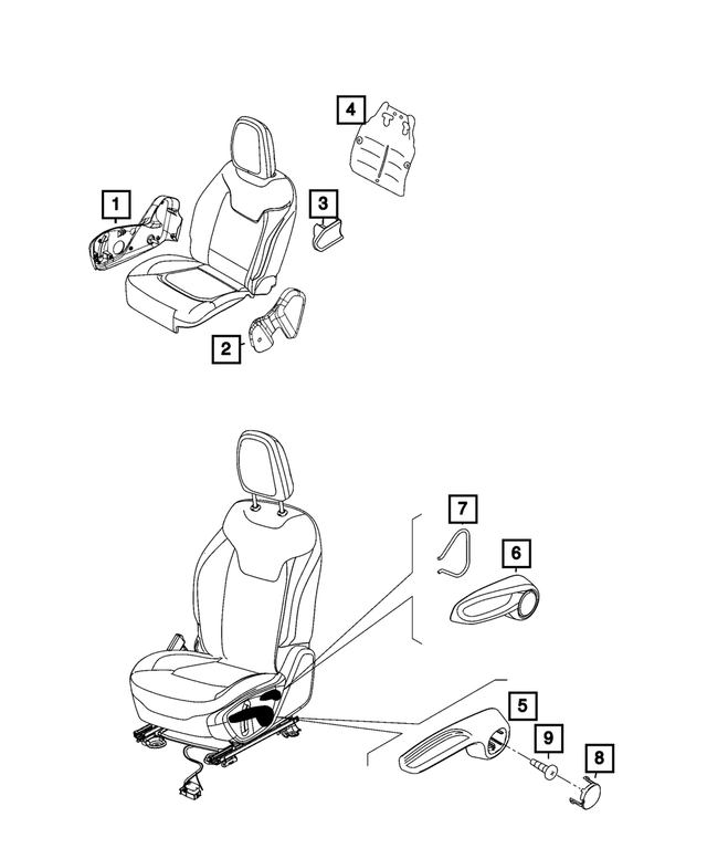 7QE71LXHAA - Interior Trim: Front Seat Shield for Mopar Image image