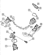 4725363AB - : Transmission Case Mounting Bracket for Mopar Image