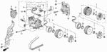 38886P07004 - Body/Air Conditioning: BOLT, FLANGE (6X12) for Honda Image