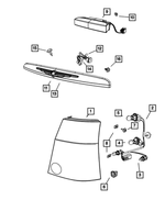 68604811AA - : Bulb, Right for Chrysler: Pacifica | Dodge: Dakota, Nitro, Ram 1500, Ram 2500, Ram 3500, Viper | Jeep: Commander | Ram: 1500, 2500, 3500, Dakota Image