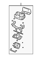 XW4Z5413562BAB - Body: Cup Holder for Lincoln: LS Image