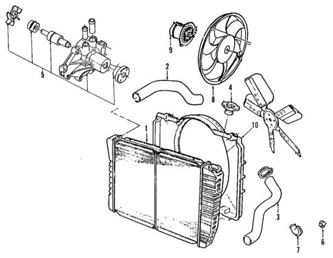 Cooling System for 1991 Lincoln Continental #0