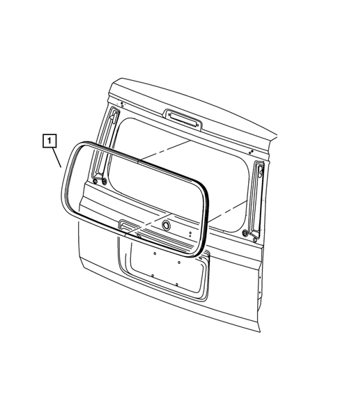 Weatherstrips and Seals for 2010 Jeep Commander #2