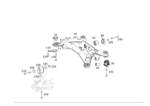 Rear Axle Carrier for 2016 Mercedes-Benz E250 #0