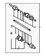 88967242 - Suspension: Axle Assembly for Buick: Rendezvous, Terraza | Chevrolet: Uplander, Venture | Oldsmobile: Silhouette | Pontiac: Aztek, Montana | Saturn: Relay Image