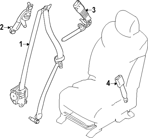 Front Seat Belts for 2025 Nissan Armada #0