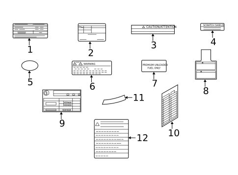 Labels for 2019 INFINITI Q70 #0