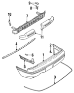 57790AA310 - : Bumper Cover Bracket for Subaru Image