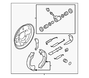 440003VA5B - : Brake Assembly for Nissan: Micra, Versa, Versa Note Image