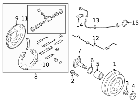 Rear Brakes for 2019 Nissan Versa #0