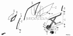 957010601007 - Body/Air Conditioning: BOLT, FLANGE (6X10) for Honda Image