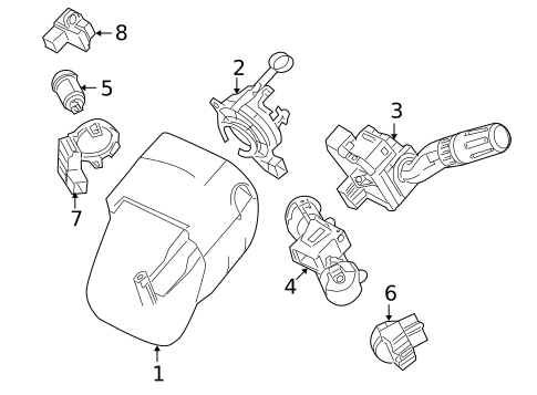 Switches, Solenoids & Actuators for 2009 Ford Taurus X #0
