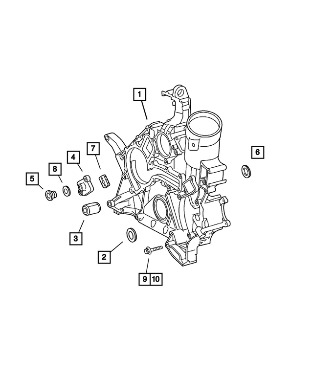 5098172AA - : Timing Case Cover for Mopar Image