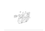 2139069501 - Driver Door: Gear Motor for Mercedes-Benz Image