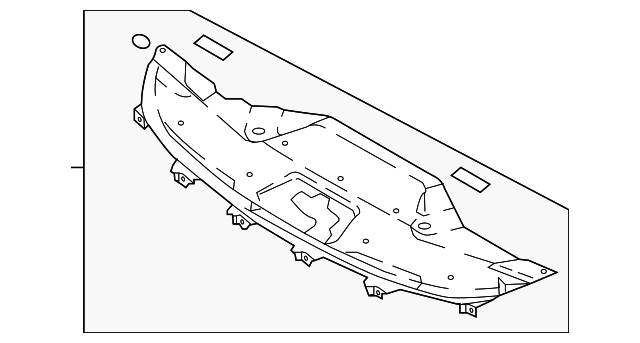 2018-2023 Kia Stinger Front Radiator Core Support Sight Shield Cover ...