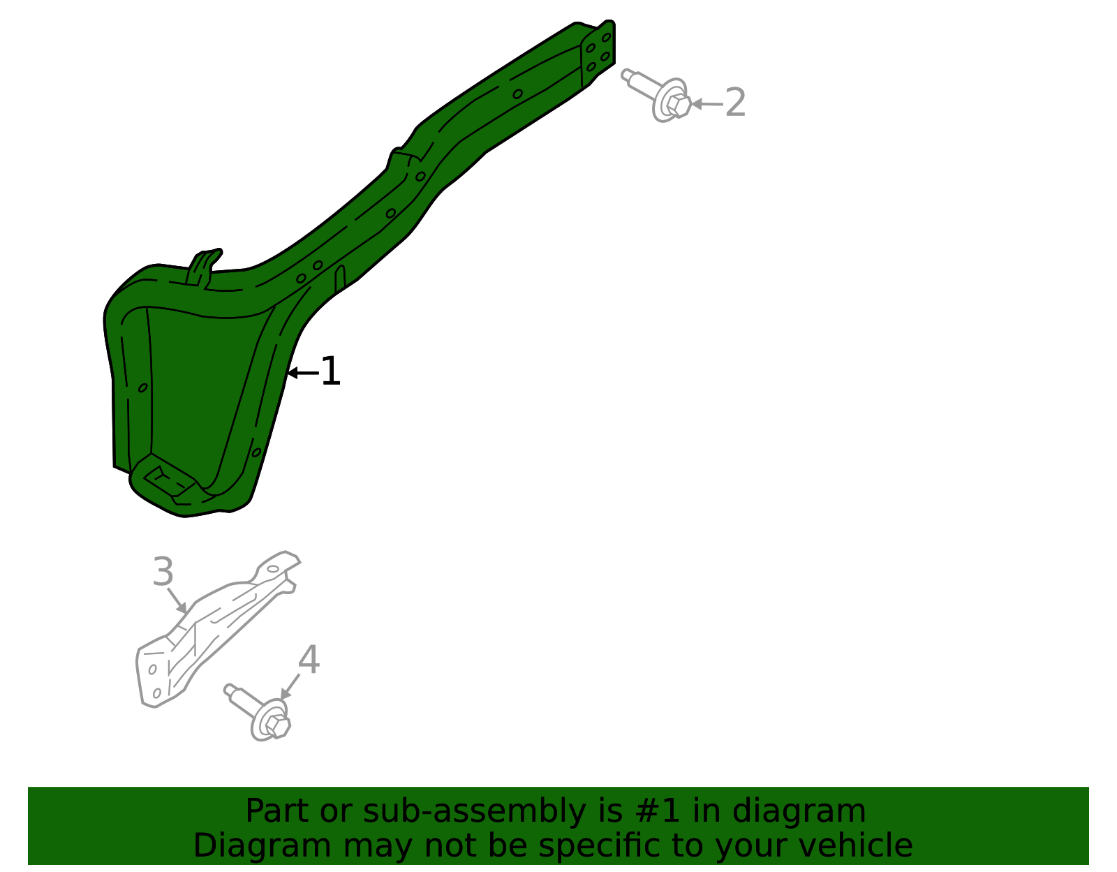 Upper Rails Locationone 2023-2026 Ford Upper Rail Assembly pc3z16c275a | TascaParts.com