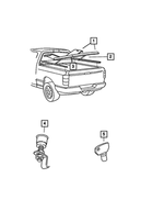 82208525 - Mopar Accessories - Component Parts: Tonneau-hard Cover Kit for Dodge: Ram 1500, Ram 2500, Ram 3500 Image