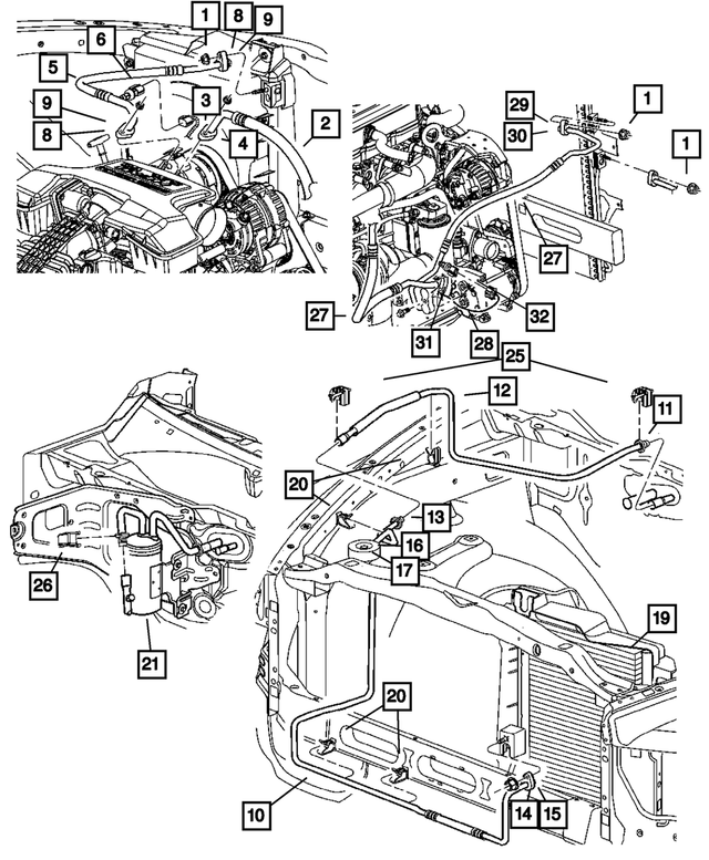 55057084AA - : A/C Liquid Line for Mopar Image