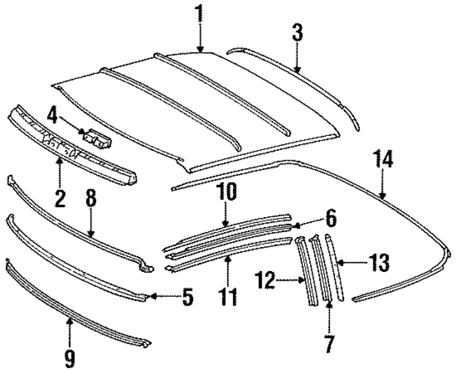 12977004807D09 - Body: Headliner for Mercedes-Benz Image