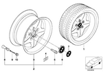 36112228060 - : Wheel, Alloy for BMW Image