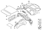51487898125 - Vehicle Trim: Sound Insulating Engine Hood for BMW Image