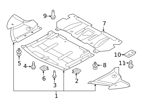 Splash Shields for 2015 Audi R8 #0