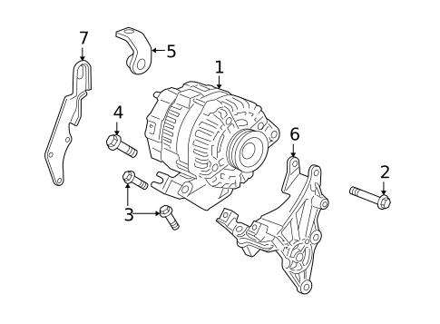 Alternator for 2007 Pontiac Torrent #0