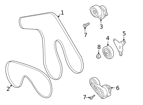 Belts & Pulleys for 2005 INFINITI Q45 #0