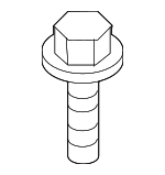 284172F000 - Exhaust: Upper Shield Bolt for Kia: Cadenza, Carnival, Forte, Forte Koup, K4, K5, K900, Niro, Niro EV, Optima, Rio, Rondo, Sedona, Seltos, Sorento, Soul, Sportage, Stinger, Telluride Image