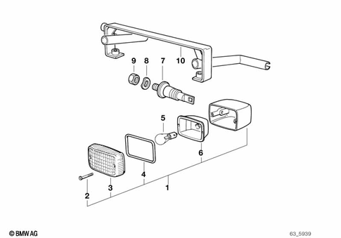 Turn Signals, Front for 1994 BMW-Motorrad R 100 R #1