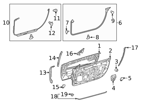 Door & Components for 2019 Lexus LC500 #0