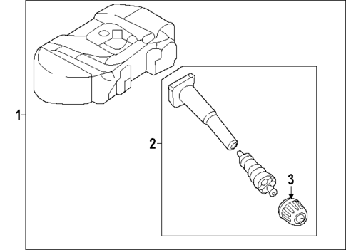 Tire Pressure Monitor Components for 2025 Kia K4 #0