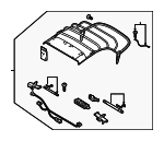 8F0871025C - Body: Convertible Top for Audi: A5, A5 Quattro, RS5, S5 Image
