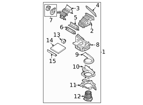 Blower Motor & Fan for 2023 Kia Sportage #0