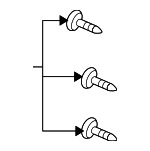 938910400808 - Body: Applique Screw for Acura: ILX, RL, RLX, TLX, TSX Image