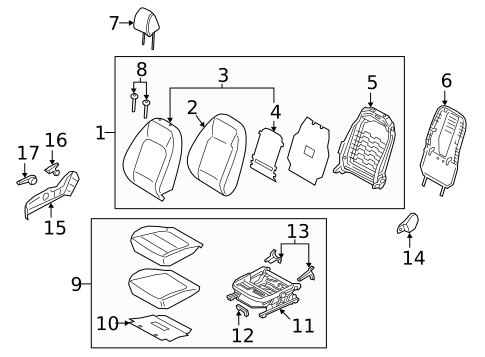 Heated Seats for 2023 Hyundai Kona Electric #1