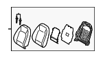 88400J9642PUR - Body: Seat Back Assembly for Hyundai: Kona Electric Image